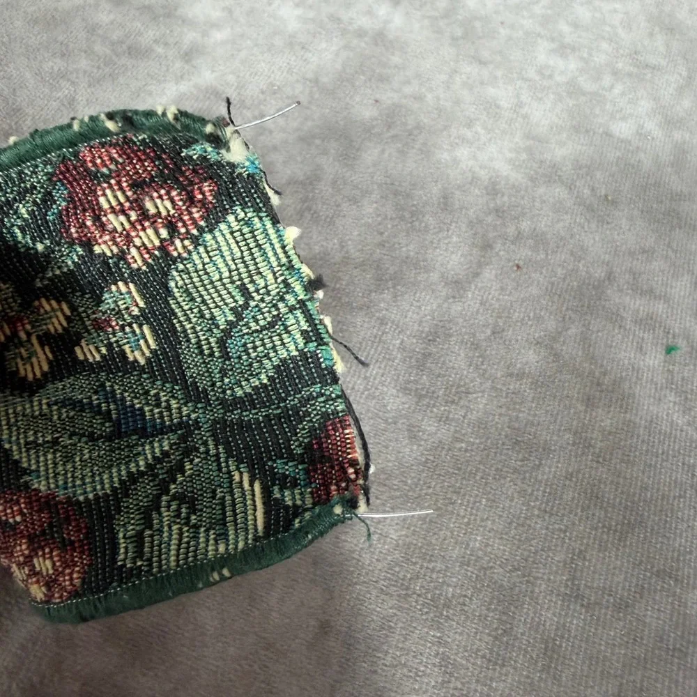Vtg MSI Tapestry Ribbon Berries Bountiful #40 Floral Wired 2.5